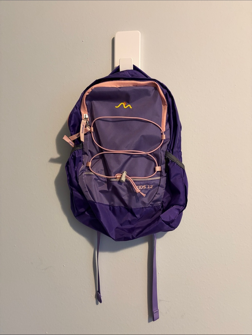 Kids Purple Backpack with Pink Trim - Kids 12